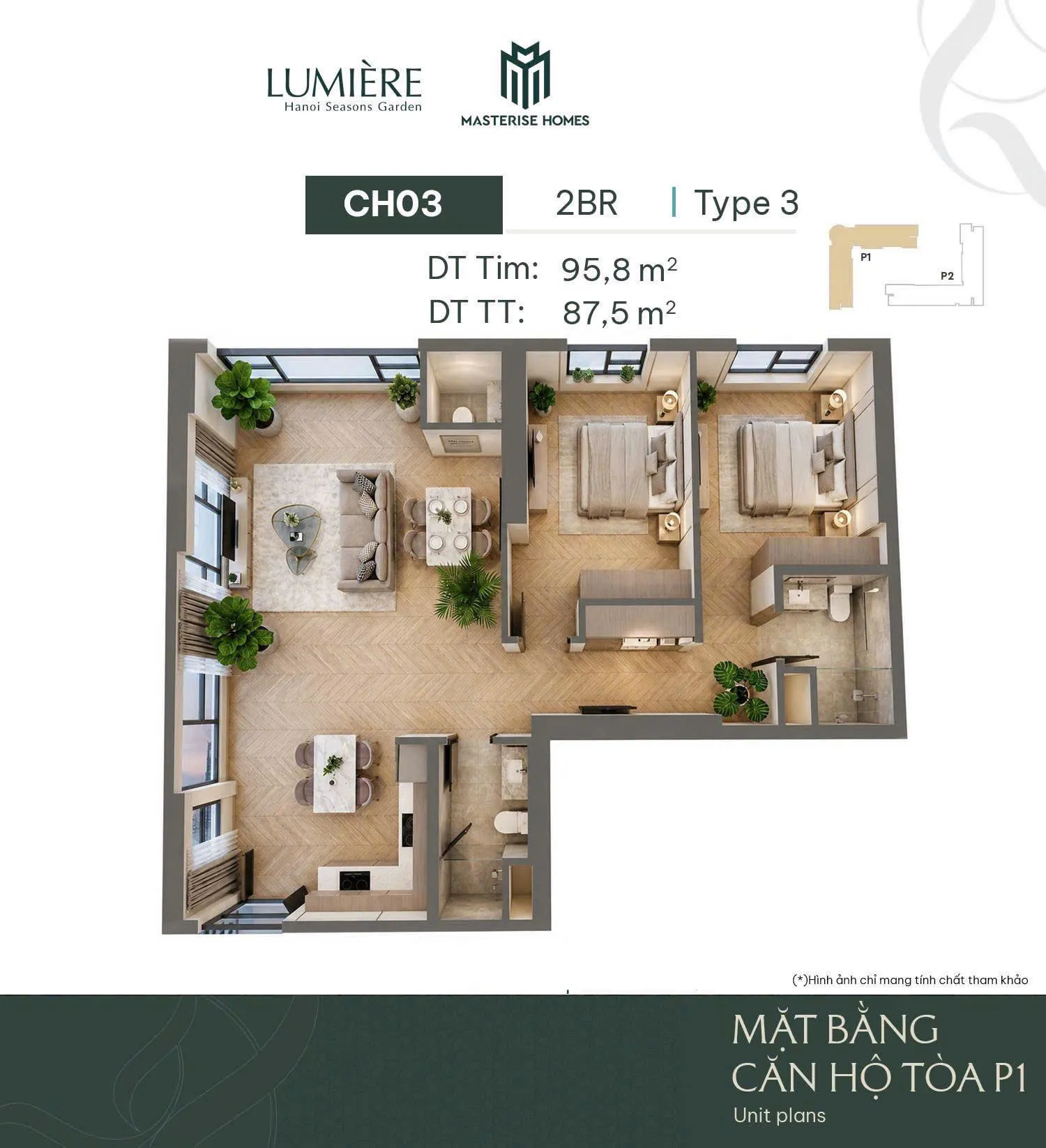 can ho 2pn 96m2 lumiere hanoi seasons garden