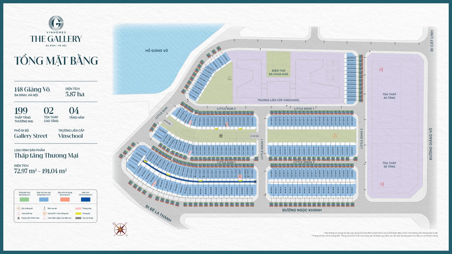 mat bang tong the vinhomes the gallery